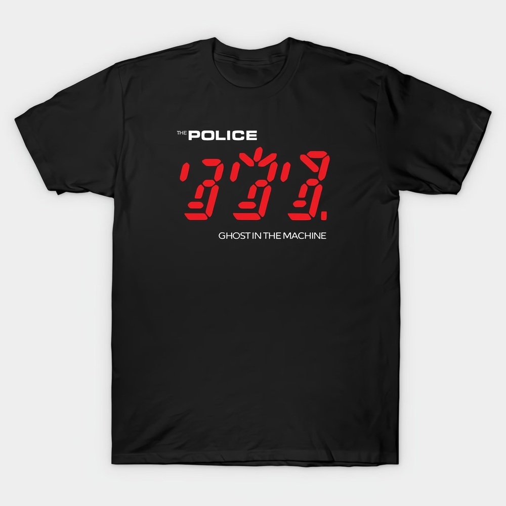 The Police - Ghost In The Machine Black T-Shirt